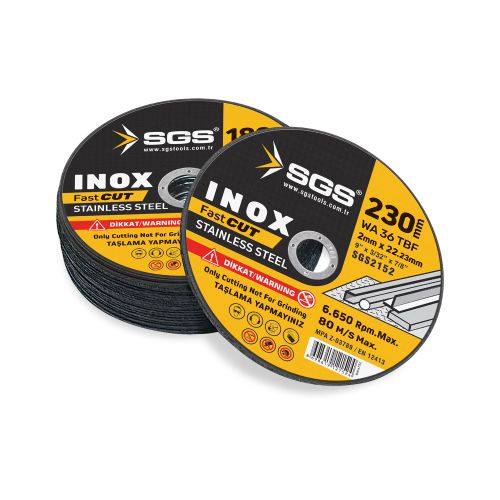 SGS2152 İNOX KESİCİ 230X1.9X22 MM